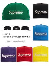 ★2020 SS★Supreme Metallic Box Logo New Era