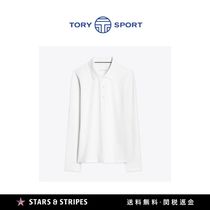 日本未販売TORY SPORTテックピケロングスリーブゴルフポロ WHITE