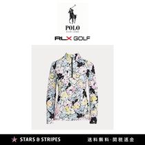 日本未販売 RLX GOLF 女性用ゴルフハーフZipプルオーバー FLORAL