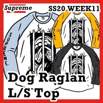 Supreme Dog Raglan L/S Top WEEK 11 SS 20