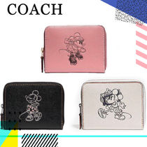 DISNEYxCOACH★国内発/関税込★COACH ミニーマウス 2つ折り財布