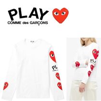 コムデギャルソン PLAY レディース ロング Tシャツ 長袖 白