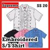 Supreme シャツ Supreme Embroidered S/S Short Sleeve Shirt SS 20 WEEK 18