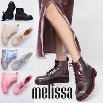 ◆melissa◆追跡付送料込 雨の日対策厚底レースアップハイカット