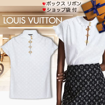 Louis Vuitton ブラウス・シャツ 【LOUIS VUITTON】スカートにもパンツにも合うトップス ホワイト