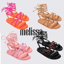 ◆melissa◆追跡付送料込 雨の日のお洒落バレリーナレースアップ