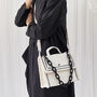 BY GREY トートバッグ ● bygrey ● canvas box bag クロスバック  _ black line(5)