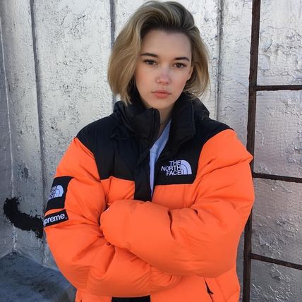 Supreme ダウンジャケット Supreme The North Face Nuptse Orange シュプリーム ヌプシ