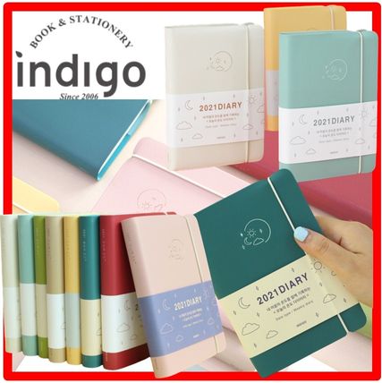 indigo 手帳・スケジュール帳 indigo手帳☆2021年☆きょうの温度 ダイアリー S☆ウィークリー