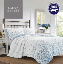 Laura Ashley ローラアシュレイ キルト セット Flora Blue