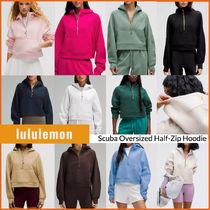 lululemon☆暖かロゴフーディ Scuba Oversized 1/2 Zip Hoodie