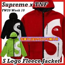 Supreme X TNF S Logo Hooded Fleece Jacket FW 20 WEEK 9