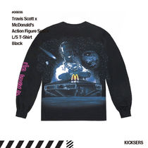 話題コラボ Travis Scott McDonald Action Figure Space L/S Tee