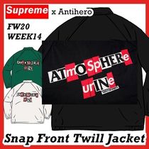 Supreme X ANTIHERO Snap Front Twill Jacket FW 20 WEEK 14