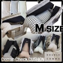 ★送料・関税込★DOUBLE COMMA★COTTON CHECK CUSHIO.N★Mサイズ