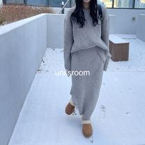 uni's room■リブニットスカートセットアップ ST-AW21-02MG