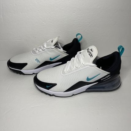 Nike メンズ・シューズ 日本未販売 NIKE AIR MAX270G メンズゴルフシューズWHITE/CACTUS(12)