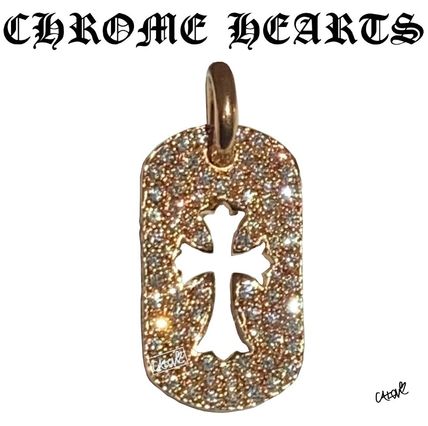 CHROME HEARTS アクセサリーその他 †クロムハーツ†【カットアウトクロス/22Kゴールド&ダイヤ】◆