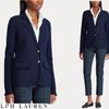 Ralph Lauren ジャケット SALE国内即発!関税済【Ralph Lauren】フリルトリムCotton Blazer