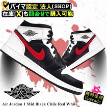 Nike air Jordan 1 Mid Black Chile Red White 2020 AW 20