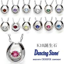 K10 ダンシングストーン 馬蹄 ネックレス ホースシュー