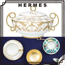 HERMES 日本未入荷 ヴォヤージュアンイカット 蓋付 スープボウル