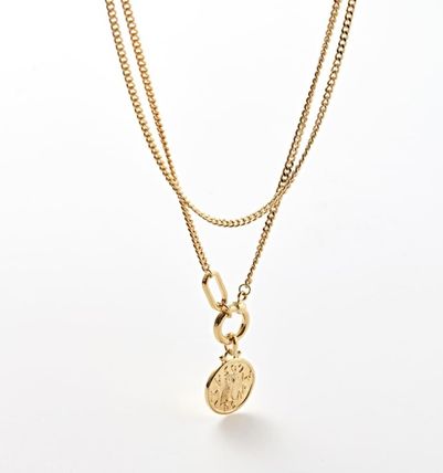 MAMA CASAR ネックレス・チョーカー [MAMA CASAR] Two-Line Large Coin Necklace★ 人気 ★(5)