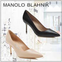 [MANOLO BLAHNIK]BB カーフレザーポインテッドトゥパンプス