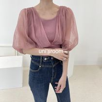 uni's room■4color シースルーシフォンサマーニット NT-SS21-10