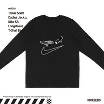 ナイキ コラボ 黒！Travis Scott Cactus Jack x Nike SB L/S Tee