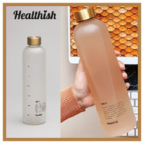 【Healthish】1日2L飲む！時間メモリ付 １Lドリンクボトル(WB-1)