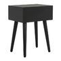 SAFAVIEH 机・テーブル Safavieh　Lyle Black 1-drawer Side Table 　サイズテーブル(7)