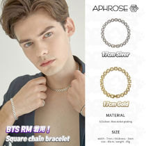 ★Aphrose★BTS RM Square chain bracelet 17cm ブレスレット