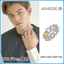 【Aphrose】point cubic chain ring〜リング★BTS ジンさん着用