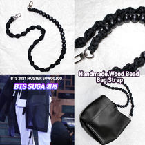 ★15wol★BTS SUGA 着用 Wood Bead Bag Strap