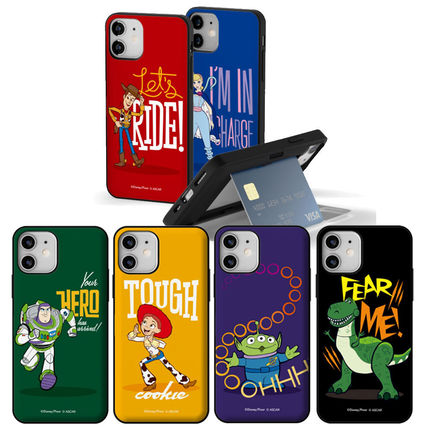 Disney iPhone・スマホケース Disney★トイストーリー カード収納 ミラー付きスマホケース