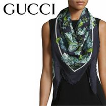 GUCCI(グッチ)★ブルーム プリント シルク混 スカーフ