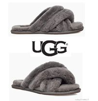 ふわふわクロスストラップUGG☆SCUFFITAスリッパ