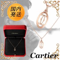 【国内発送★Cartier】ロゴ ネックレス 18K PG ダイヤモンド