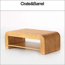 《Crate&Barrel》Frannie Coffee Table　ラタンコーヒーテーブル