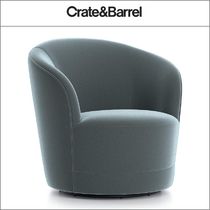 《Crate&Barrel》Infiniti Swivel Chair 回転チェア/ソファ