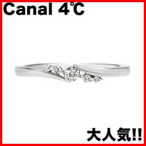 大人気!! Canal 4℃ K10ホワイトゴールド リング