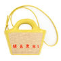 MARNI トートバッグ MARNI TROPICALIA マルニトートバッグ マイクロ レザー ラフィア(8)