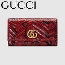 GUCCI(グッチ)★GGマーモント パイソン コンチネンタル 長財布