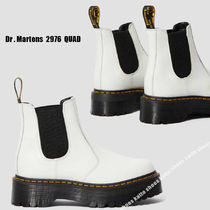Dr Martens★2976 QUAD★厚底★チェルシー ブーツ★WHITE SMOOTH