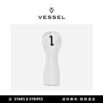 新作【VESSEL】ドライバー用 ヘッドカバー 本革ホワイトレザー