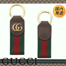 【国内発送★GUCCI】オフィディア GGロゴ トリム キーチェーン