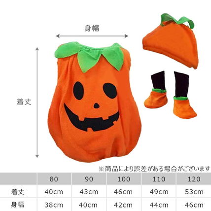 ベビー用コスチューム・着ぐるみ ハロウィン ベビー服 Halloween 仮装 かぼちゃ 2 ロンパース(5)