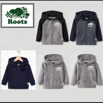 ☆柔らかフリース＆可愛いビーバー柄ロゴ☆【ROOTS】Baby Hoodie