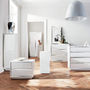 CB2 机・テーブル 《CB2》GALLERY WHITE 2-DRAWER NIGHTSTAND ナイトスタンド(3)